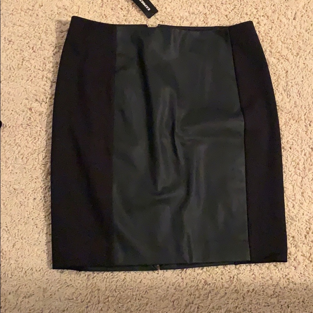 Express black pencil skirt